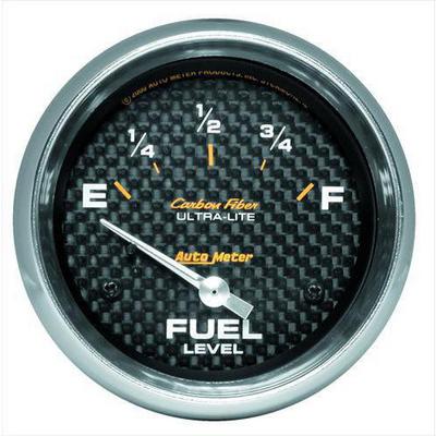 Auto Meter Carbon Fiber Electric Fuel Level Gauge - 4816